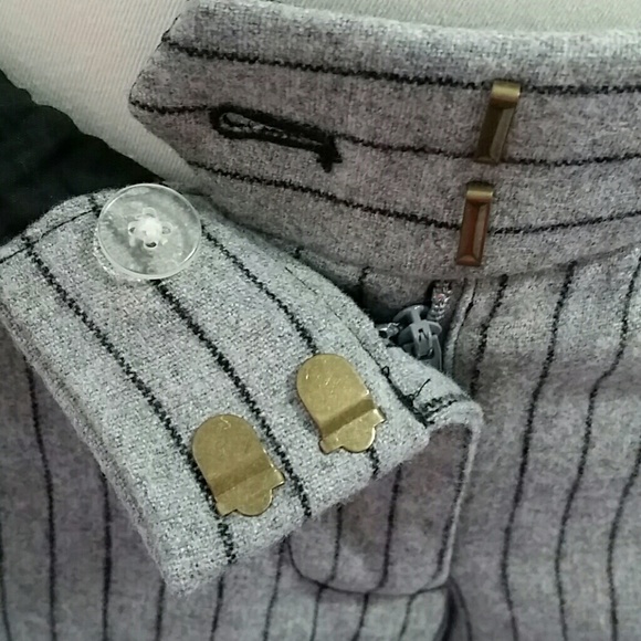 J.Crew Factory pin striped wool ankle pants - Picture 4 of 7